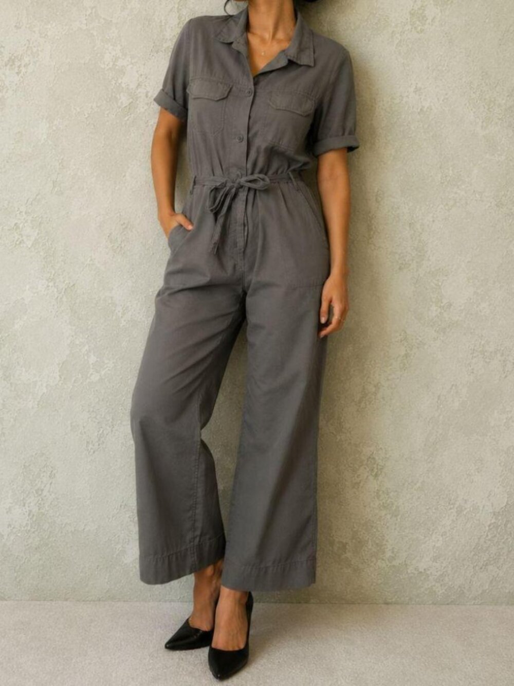 OYSHO Women's Grey Jumpsuit
